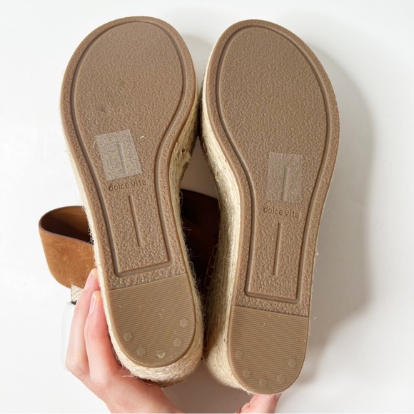 Dolce Vita Spiro Wedge Sandal, Women's Size 8.5 Brown Suede NEW Platform Chunky - Picture 8 of 10